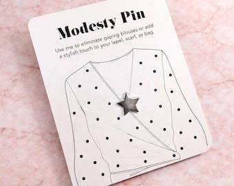 Star Modesty Pin: Blouse & Dress Brooch