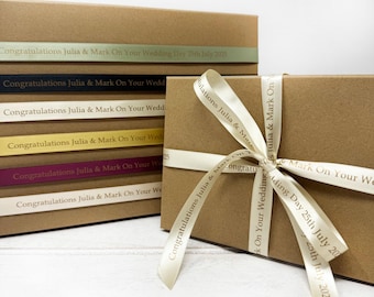 Personalized Satin Ribbon: Wedding & Birthday Gift Wrap