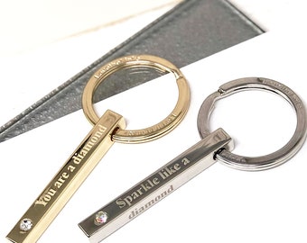 Sparkle  Bar Keyring, Gift for her, Gift for him, Personalised Gift, Bespoke Gift, Keyring