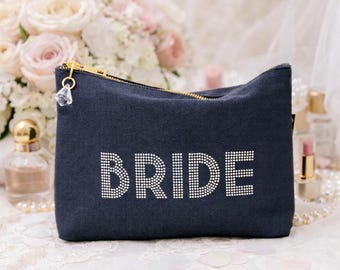 Brudens sminkväska, Diamante-väska, present till bruden. brudväska, brudgåva, brudens sminkväska