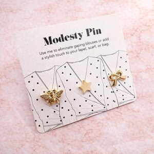 Conjunto de insignias de modestia, pin de abeja, pin de estrella, pin de rosa, pin de nudo, pin de corazón, pin de lazo, regalo para mamá, regalo para ella, regalo para amiga, conjunto de insignias de pin