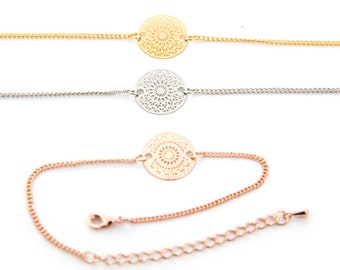 Mandala Dreamcatcher Bracelet: Delicate Adjustable Chain