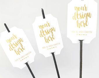 Design your own Bespoke Ticket Wedding Sparkler Tag, Personalised Card for Sparkler, Wedding Favour Sparkler, Sparkler Card, Sparkler Tag,
