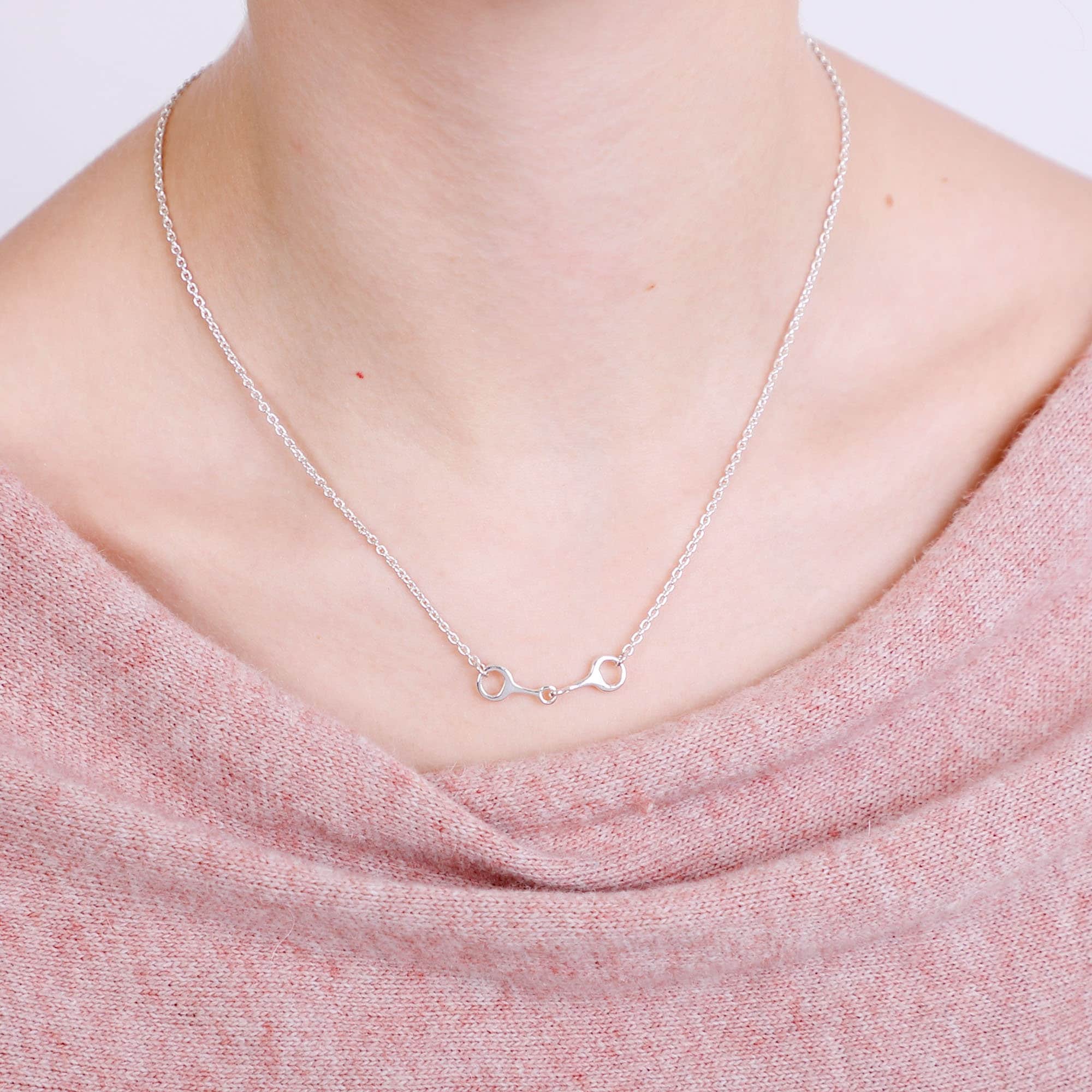 Horse Riding Sterling Silver Horse Bit Necklace Horse Pendant Etsy UK