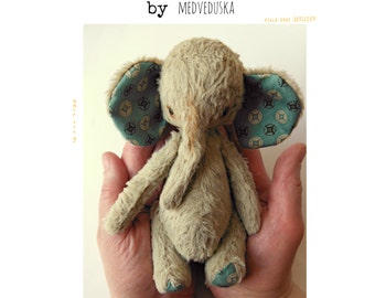Elephant pattern 7 inch by Medveduska