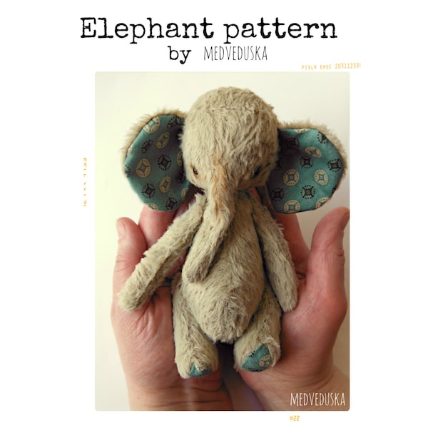 Elephant pattern 7 inch by Medveduska