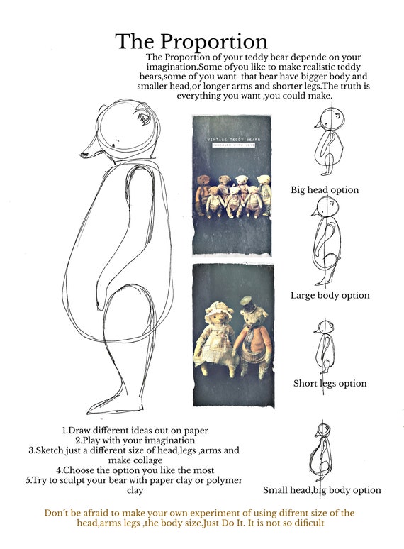 Pdf Book Tutorial Make Your Own Jointed Teddy Bear