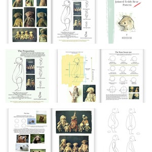 Könnte beinhalten: Eine Anleitung zum Selbermachen eines eigenen Gelenk-Teddybären. Das Buch enthält Anweisungen und Illustrationen zum Erstellen des Körpers, des Kopfes, der Ohren und der Nase des Bären. Das Buch enthält auch Fotos von fertigen Teddybären.