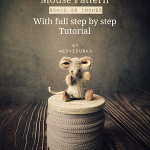 Mouse pattern 2.36 inches more full step by step tutorial