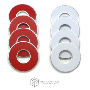8 Ohio State Buckeyes Color VVashers w/ Storage Options - Washer Toss Game Washers by Get Outside Games