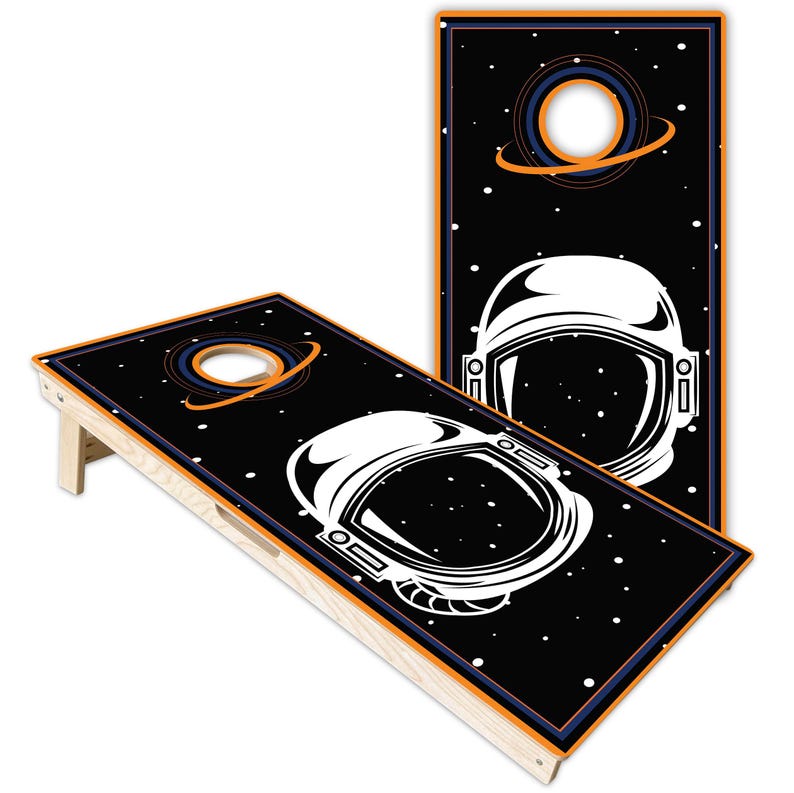 24x48 Full Size Premium Cornhole Boards - Direct Print - Orange Astronaut - by Get Outside Games