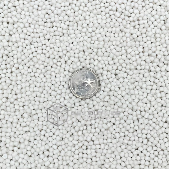 Medium Weight White Plastic Poly Pellets for Craft Projects and Weighted Blankets 24 52 or 66 LBS 8 10 LBS by Get Outside Games 16 13 10 Choose 5