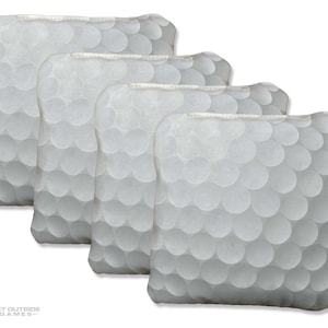 4 Golf Ball Premium Cornhole Bags | Corn or All Weather with Color Options