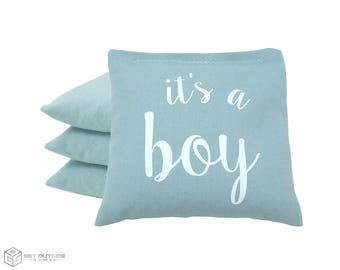 4 It's A Boy Classic Series Cornhole Bags | Corn or All Weather with Color Options