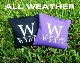 8 Custom Family Name Classic Series Cornhole Bags - All Weather