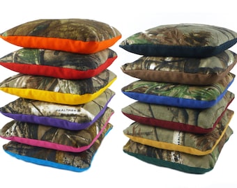 8 Camo Premium Series Cornhole Bags – Regulation Size & Weight - Corn Filled