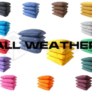 8 Premium Series Cornhole Bags – Regulation Size & Weight - All Weather