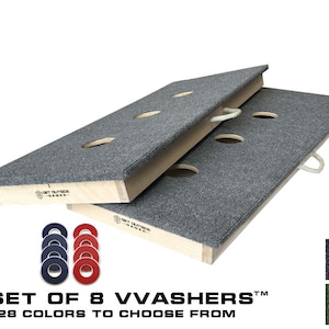 18x46 XL Premium 3 Hole Washer Toss Washers Game Boards w/ 8 VVashers by Get Outside Games