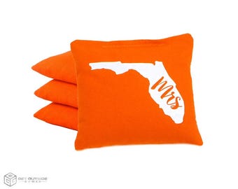 4 Mrs State Classic Series Cornhole Bags | Corn or All Weather with Color Options | Pick Your State