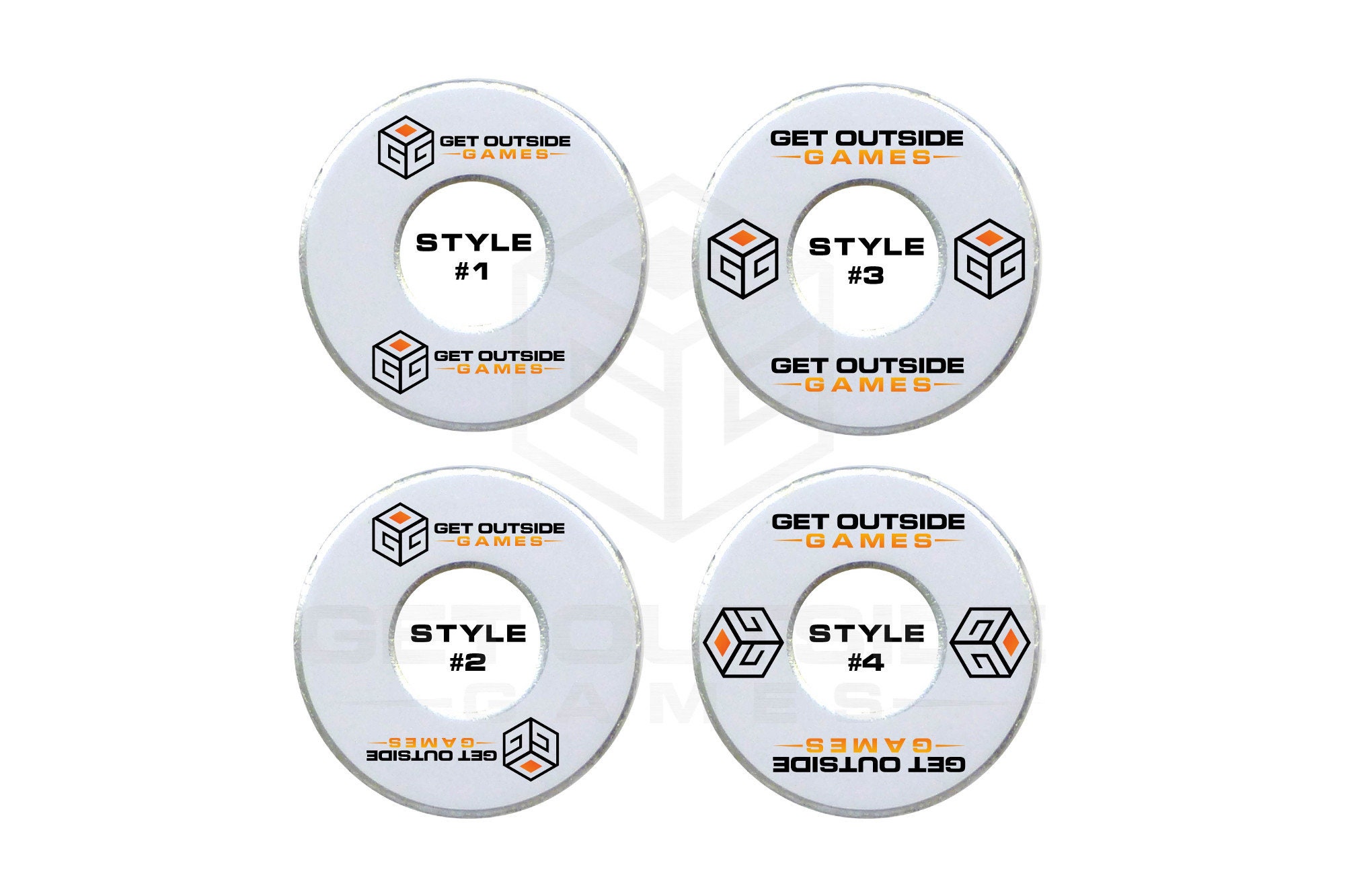 4 Custom Logo/Graphic VVashers Washer Toss Game Washers by Etsy