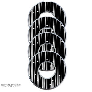 4 Black Wedding Pattern VVashers - Washer Toss Game Washers by Get Outside Games