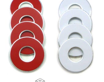 8 Ohio State Buckeyes Color VVashers w/ Storage Options - Washer Toss Game Washers by Get Outside Games