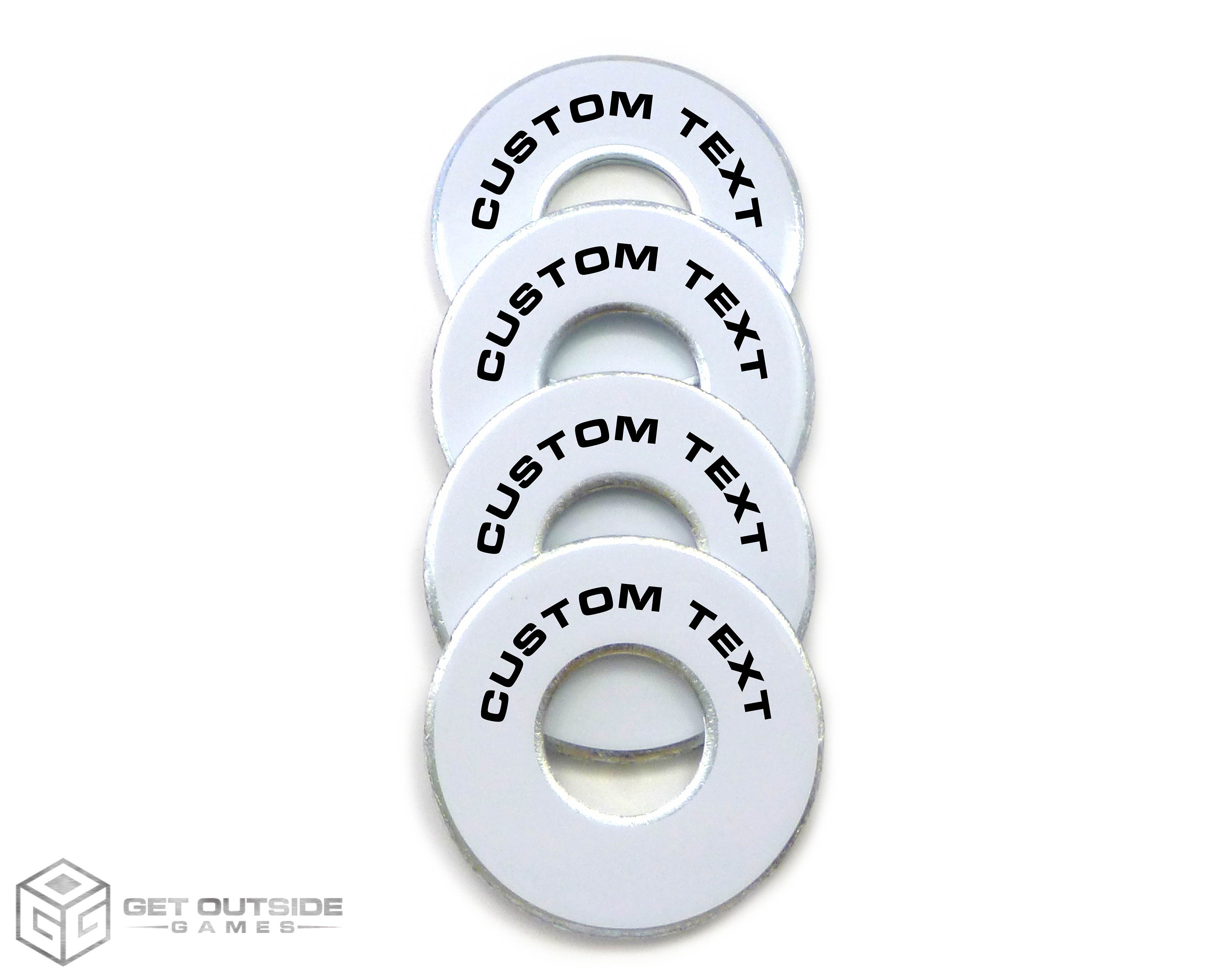 4 Custom Text Vvashers Washer Toss Game Washers by Get - Etsy