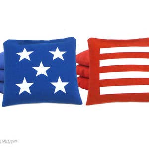 8 Stars & Stripes Classic Series Cornhole Bags - Red, White, and Blue | United States of America | USA | 4th of July