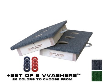 12x24 Mini Premium 3 Hole Washer Toss Washers Game Boards w/ 8  VVashers by Get Outside Games