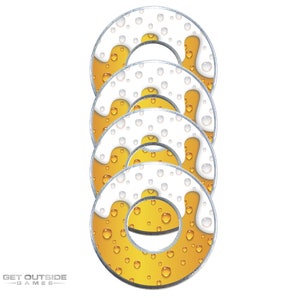 4 Beer Drops VVashers - Washer Toss Game Washers by Get Outside Games