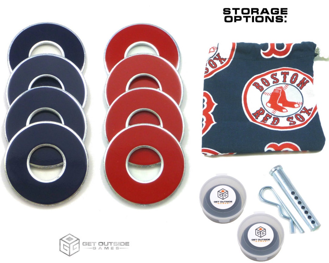 8 Boston Red Sox Color Vvashers W/ Storage Options Washer 