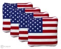 4 United States Flag Premium Cornhole Bags | Corn or All Weather with Color Options