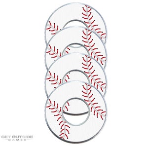 4 Baseball VVashers - Washer Toss Game Washers by Get Outside Games