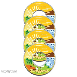 4 Montana Flag VVashers - Washer Toss Game Washers by Get Outside Games
