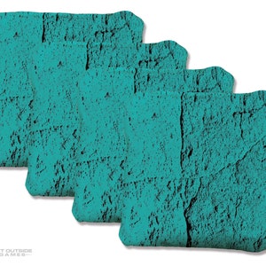 4 Turquoise Premium Cornhole Bags | Corn or All Weather with Color Options