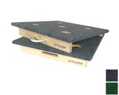 Premium 3-Hole Washer Toss Game Set - 12x24" Mini Boards With Washers & Locker