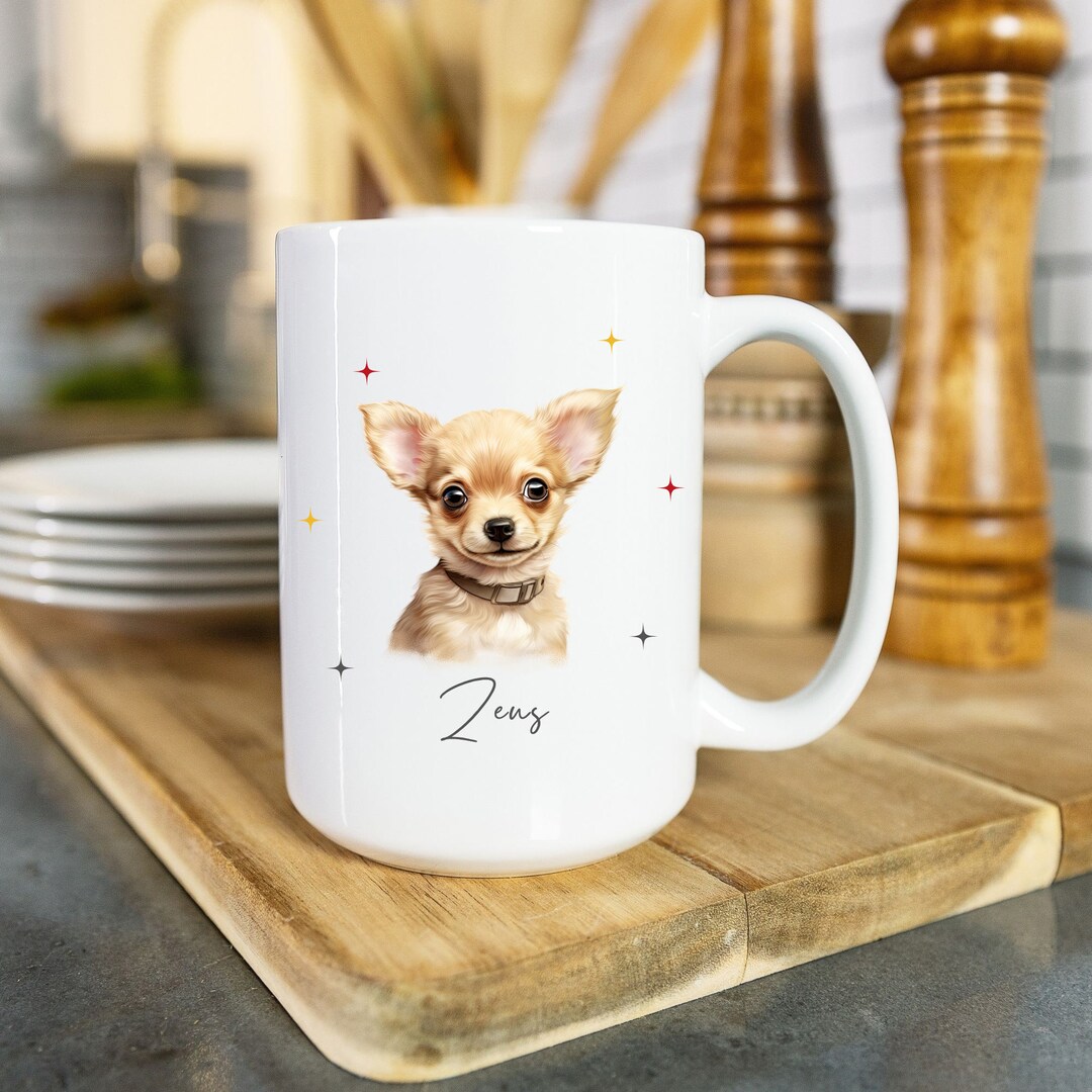 PNC Fine Bone China Dog Coffee Mug – 415cc, Multicolored Animal Print – Gift-Ready With Box