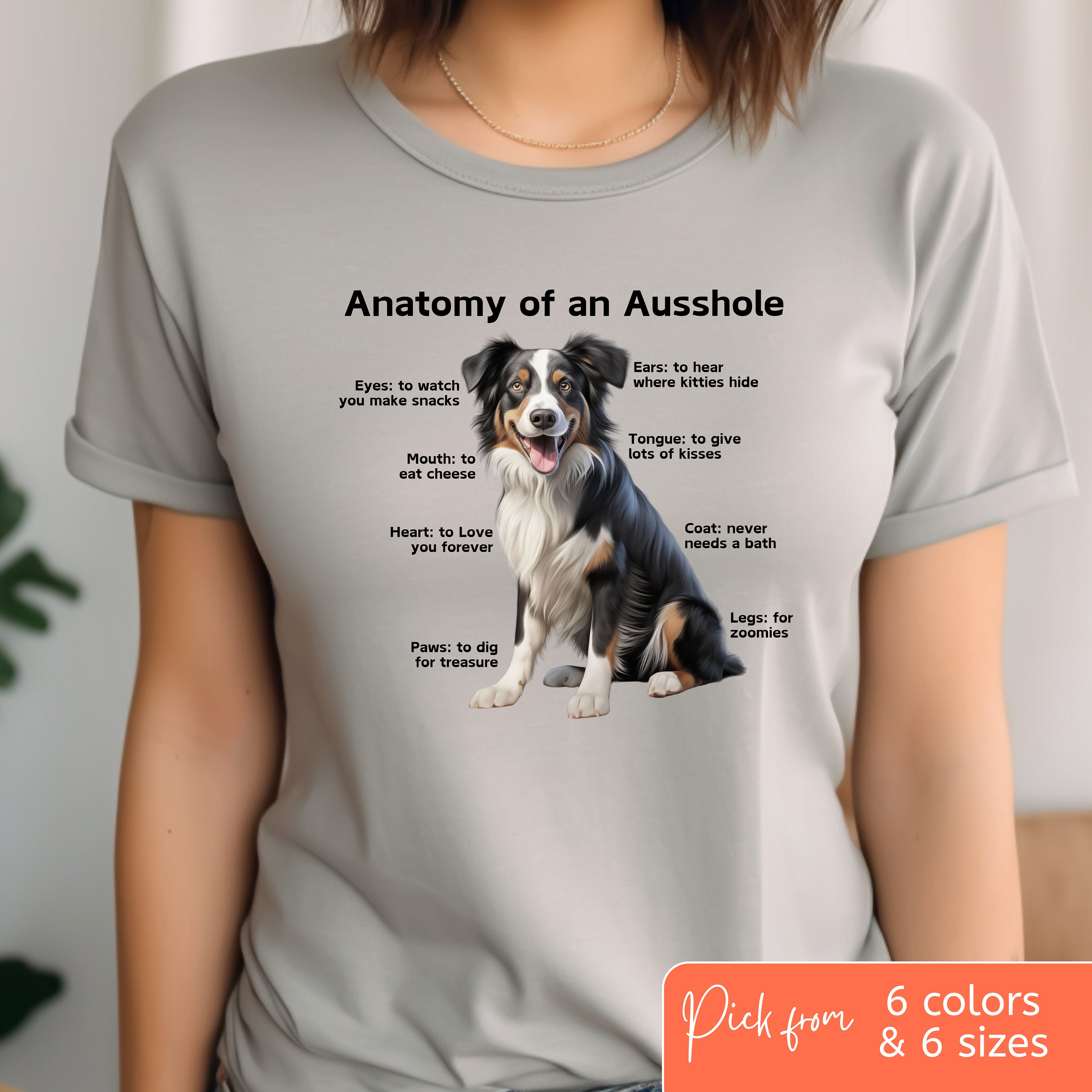 Anatomy Of A Miniature Australian Shepherd Dog T Shirt Anatomy Of A Miniature Australian Shepherd Dog T Shirt