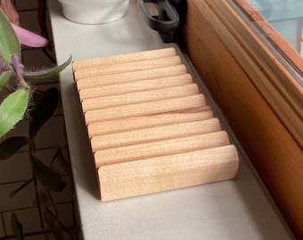 Wood Soap Dish - Maple