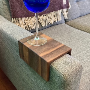 Couch Arm Table - Walnut