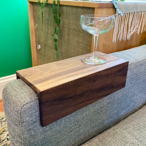 Couch Arm Table Walnut image 5