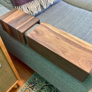 Couch Arm Table Walnut image 7