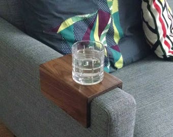 Couch Arm Table - Walnut