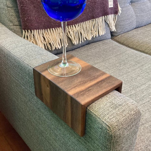 Couch Arm Table - Walnut