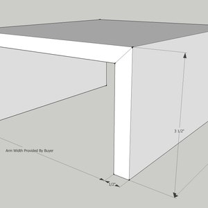 Bank Arm Tafel Walnoot afbeelding 8