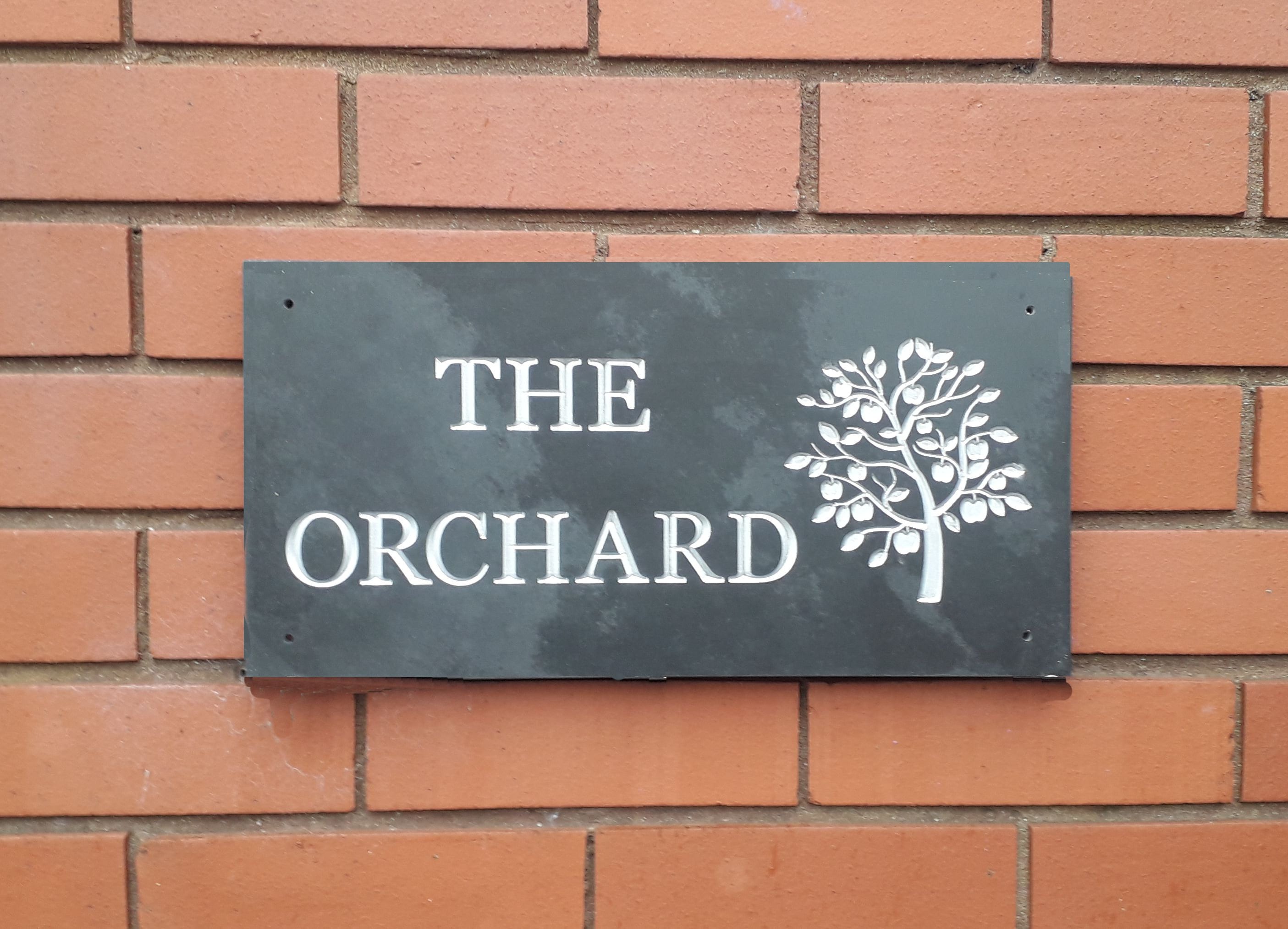 Deep Engraved Slate House Sign Etsy