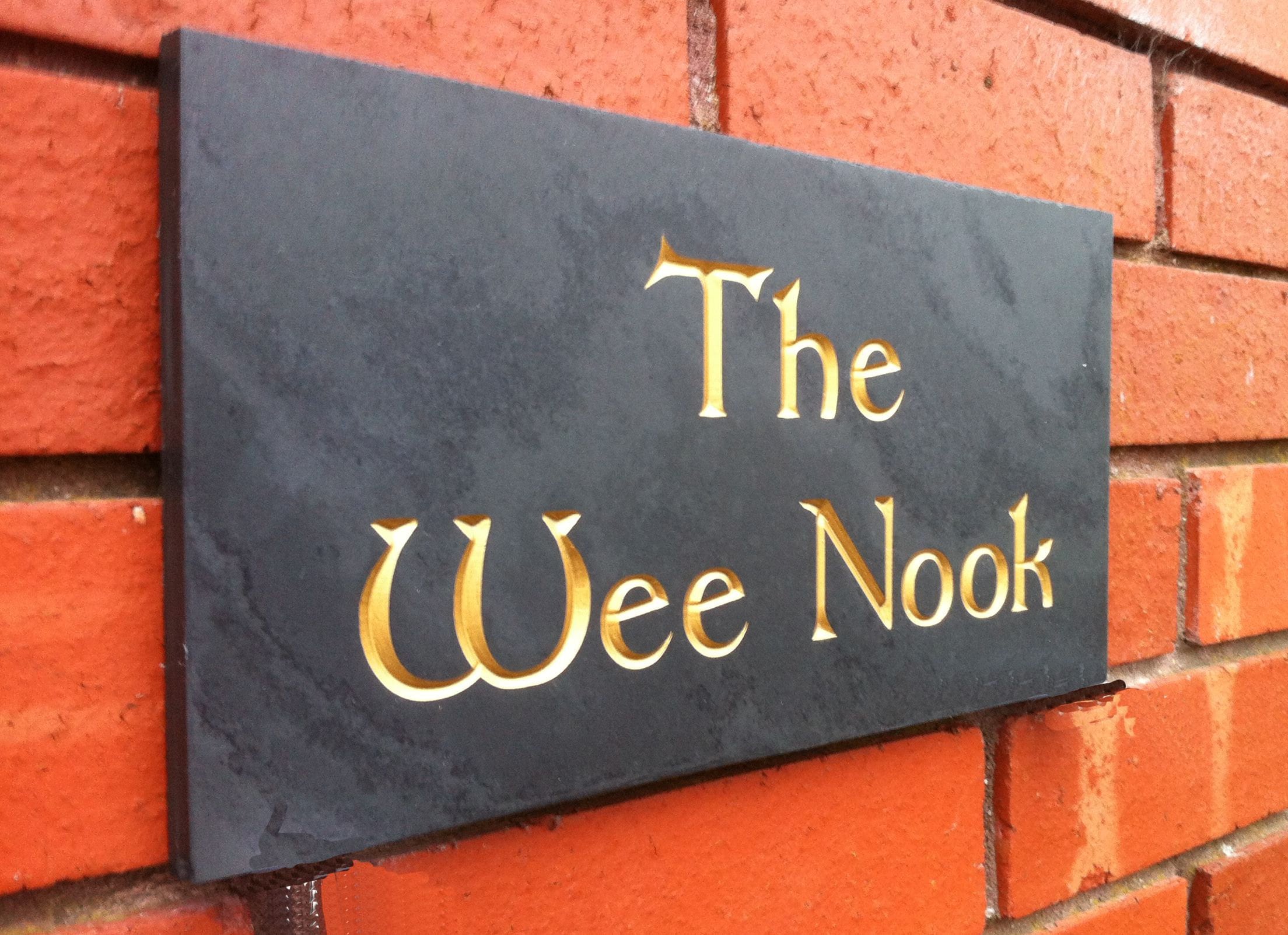 Personalised Deep Engraved Slate House Sign Etsy UK