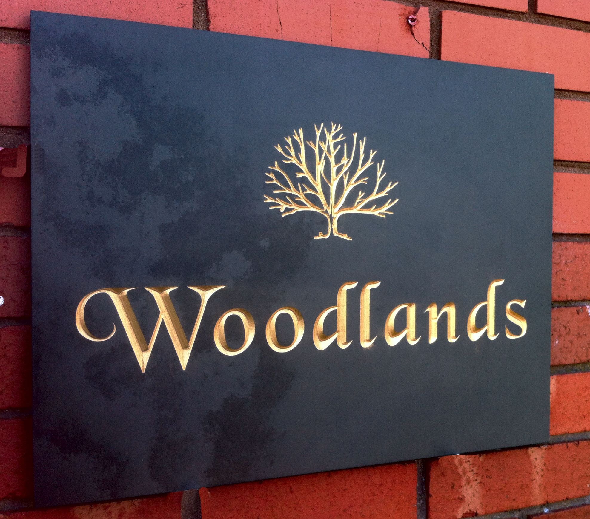 Personalised Deep Engraved Slate House Sign Etsy