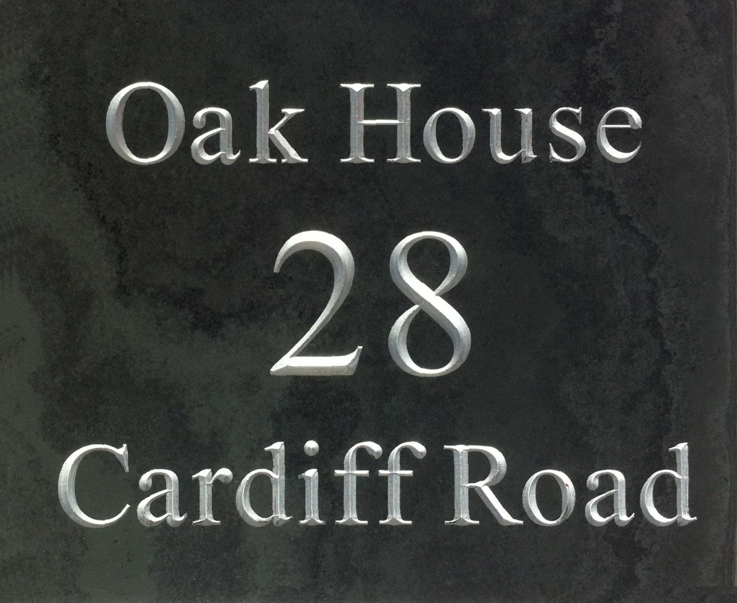 Slate House Sign 25cm X 20cm Etsy UK