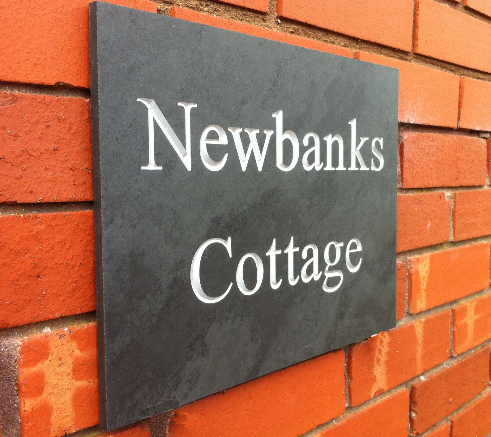 Personalised Deep Engraved Slate House Sign Etsy UK